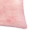 thumbnail image 1 of Benjara 20 X 20 Inches Square Zippered Polyester Pillow with Furry Texture, Set of 2, Pink, 1 of 3