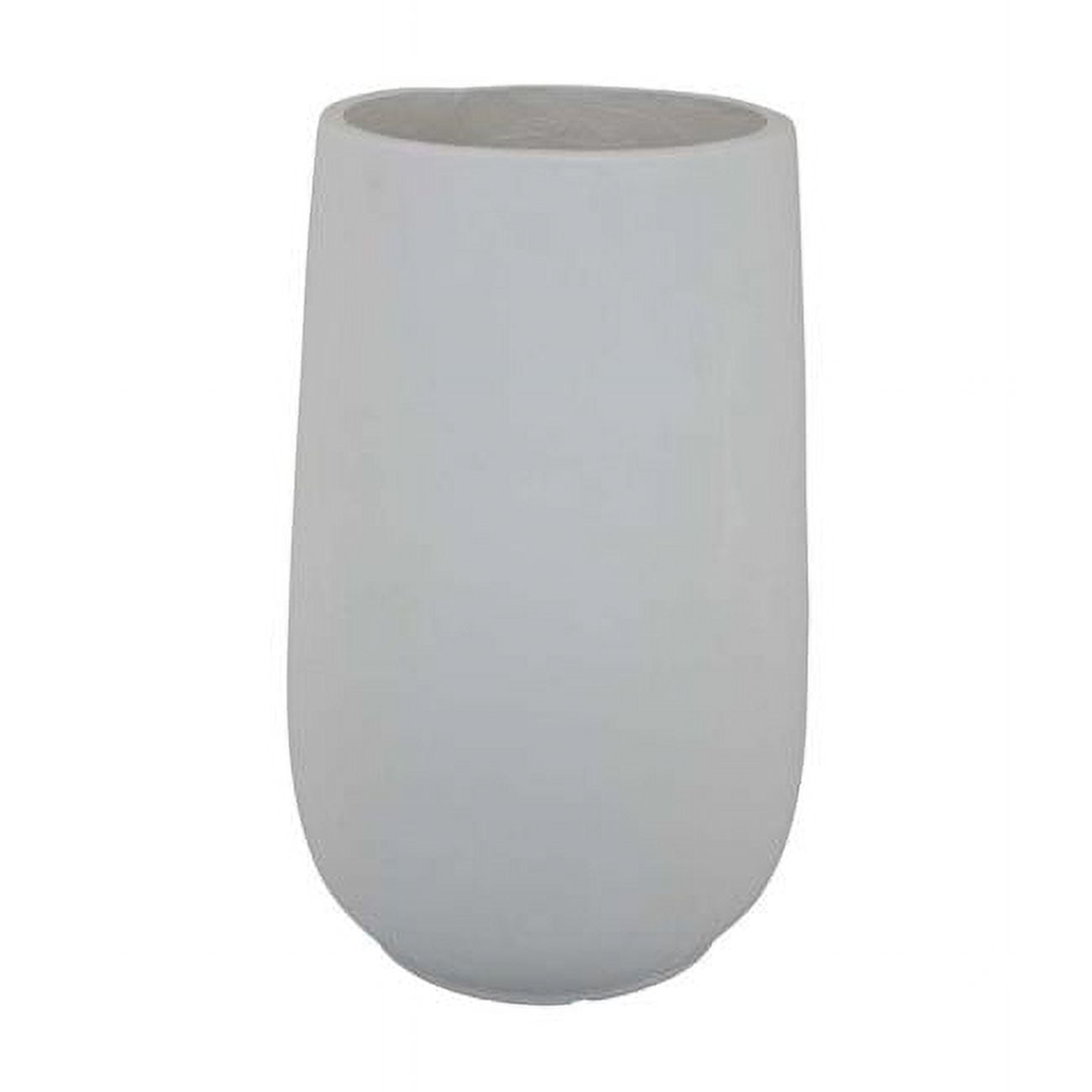 Benjara 20 in. Limo Medium Urn Shape Smooth Resin Outdoor Safe Planter