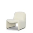 thumbnail image 1 of Benjara 32 Inch Accent Chair, Curved Sloped Back, Off White Fabric Upholstery, 1 of 6