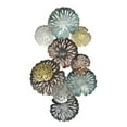 thumbnail image 1 of Benjara 36 Inch Wall Decor, Hanging Piece, Various Size Metal Flowers, Multicolor, 1 of 5