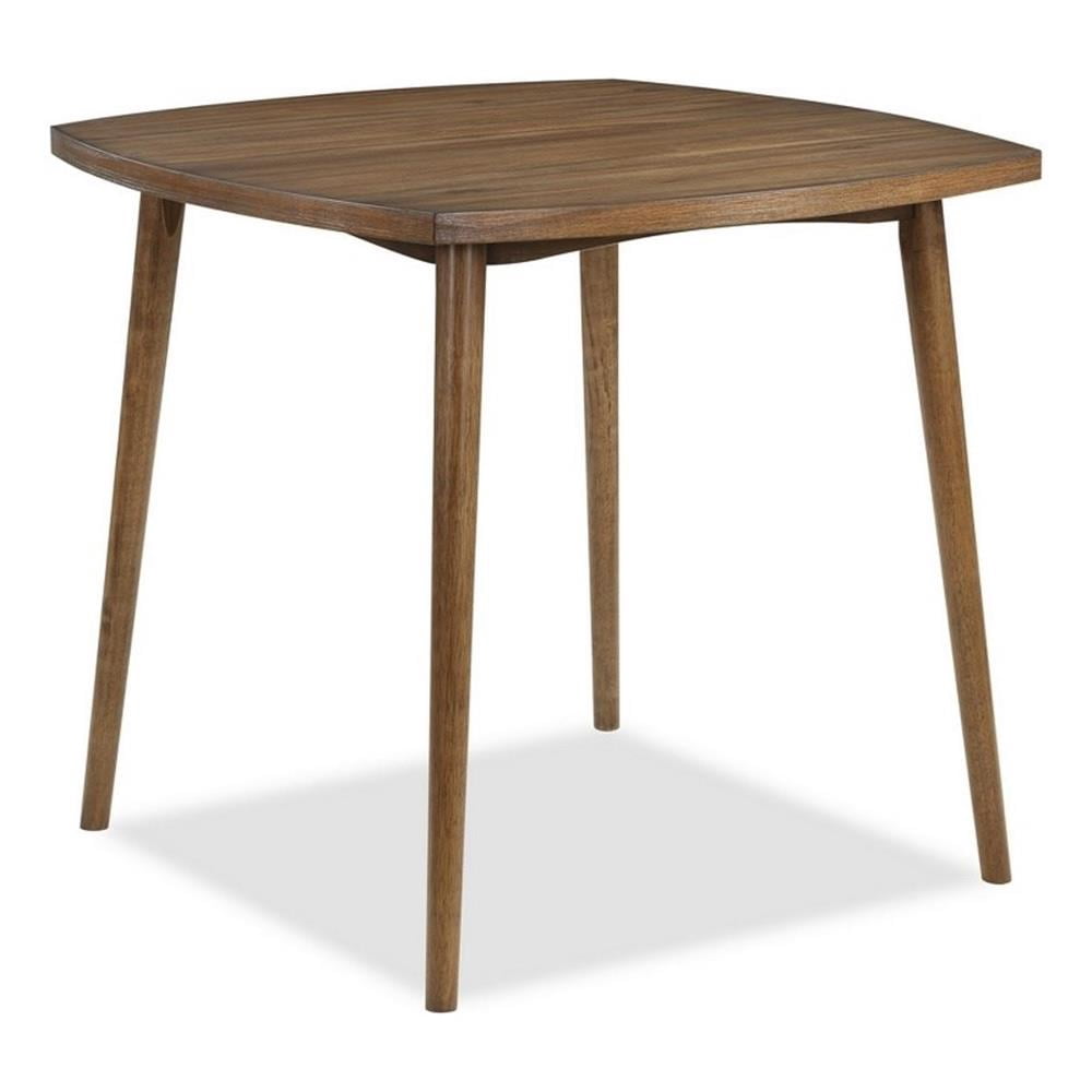 Summit 40 Inch Counter Height Table- Square Top- Rounded Edges- Wood ...