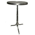 thumbnail image 1 of Benjara 41" Plant Stand Table-Round Top-Turned Base-Modern Silver Aluminium, 1 of 6