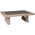 thumbnail image 1 of 54 Inch Rustic Rectangular Coffee Table Melamine Top Brown Pine Frame, 1 of 5