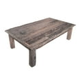 thumbnail image 1 of Benjara 59" Rustic Coffee Table- Rectangular Top- Old Antique Wood- Brown, 1 of 5