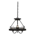 thumbnail image 1 of 60 X 3 Watt Metal Frame Pendant with Hardwired Switch, Textured Gray, 1 of 7
