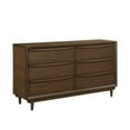 thumbnail image 1 of Benjara Soly 62 Inch Wide Dresser, 6 Drawers, Lip Pull Handles, Walnut Brown Finish, 1 of 5