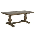 thumbnail image 1 of Benjara 78 Inches Rectangular Reclaimed Wood Dining Table with Trestle Base, Brown, 1 of 3