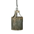 thumbnail image 1 of 8 Inch Rustic Chandelier Pendant Metal Vintage Aged Galvanized Gray, 1 of 5