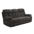 thumbnail image 1 of Benjara Charl 87 Inch Power Recliner Sofa, USB, Drop Tray, Dark Gray Polyester, 1 of 6