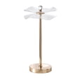thumbnail image 1 of Accent Table Lamp, LED, Lotus Shape Acrylic, Copper, Gold, 18 Inch, 1 of 8