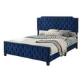 thumbnail image 1 of Agapi California King Bed- Button Tufted- Nailhead Trim- Navy Upholstery, 1 of 6
