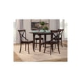 thumbnail image 1 of Benjara Aged Look Round Table In Rubberwood Brown, 1 of 7