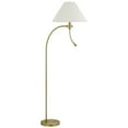 thumbnail image 1 of Ashy 68 Inch Task Floor Lamp, Gooseneck LED, White Shade Gold Arc Pole, 1 of 8