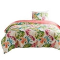 thumbnail image 1 of Benjara Aulne 2 Piece Twin Quilt Set with Leaf Print, Multicolor, 1 of 5