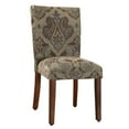 thumbnail image 1 of Fabric Upholstered Wooden Parson Chair with Paisley Print Multicolor Set of Two, 1 of 7