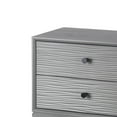 thumbnail image 1 of 2 Drawer Wooden Accent Stand With Round Tapered Legs, Gray, 1 of 5