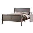 thumbnail image 1 of Benjara BM218496 Transitional Panel Design Sleigh Full Size Bed, Antique Gray - 47 x 56 x 85 in., 1 of 2