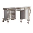 thumbnail image 1 of Benjara BM218573 Wooden Vanity Desk with Scrolled motifs & Storage Space, White, 1 of 3