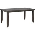 thumbnail image 1 of Benjara BM224617 Wooden Dining Table with 18 in. Expandable Leaf & Plank Style Top, Gray, 1 of 3
