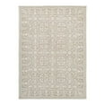 thumbnail image 1 of Benjara BM227468 Machine Tufted Fabric Rug with Trellis Pattern, Cream & Beige - Large, 1 of 3