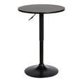 thumbnail image 1 of Benjara BM236681 24 in. Round Adjustable Pub Table with Metal Base, Black, 1 of 4