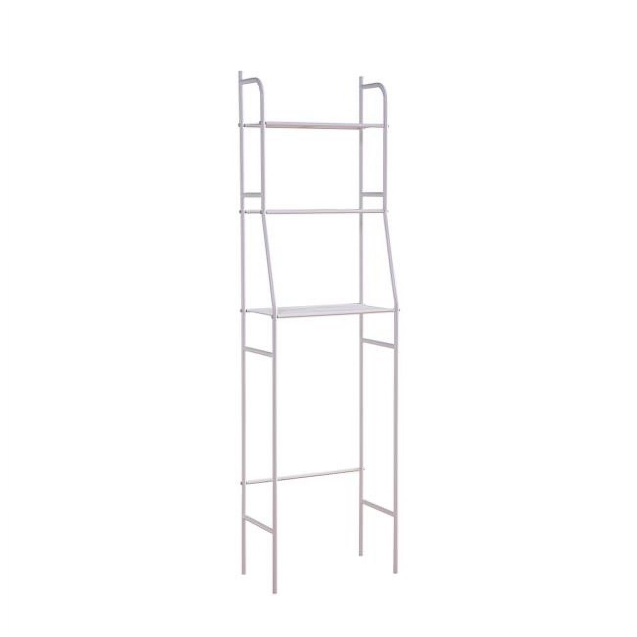 Benjara BM302941 65 in. Metal 3 Shelves Rid Bath Etagere Over The