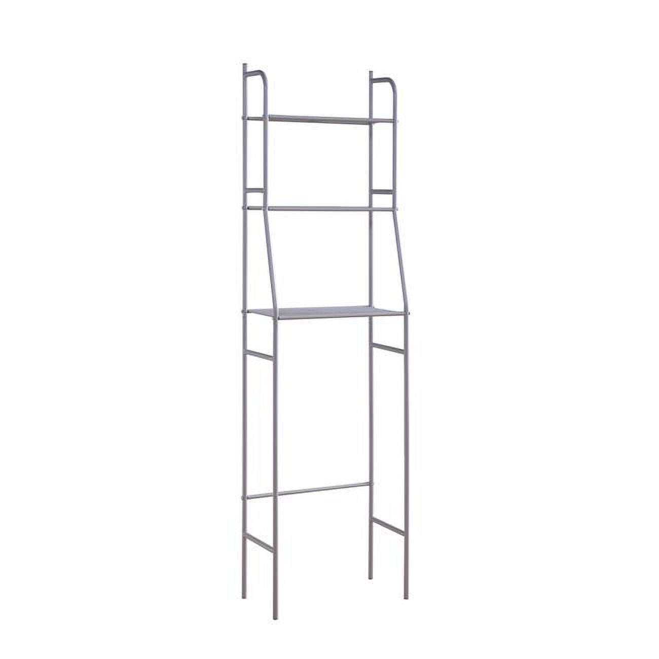Benjara BM302942 65 in. Metal 3 Shelves Rid Bath Etagere Over The