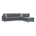 thumbnail image 1 of Benjara Two Piece Sectional Sofa, Reversible Chaise, Gray Chenille Upholstery-Color:Gray,Material:Chenille, 1 of 5