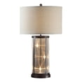 thumbnail image 1 of Benjara 31" Table Lamp- Classic Drum Fabric Shade- Modern Metal Base- Bronze, 1 of 7