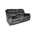 thumbnail image 1 of Harbor 73 Inch Loveseat, Power Recliners, Console, Gray Faux Suede, 1 of 2