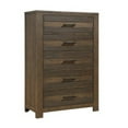 thumbnail image 1 of Benjara BM313171 Thiem 61 in. Wide Dresser - 6 Drawers with Handles - Wood Finish - White & Black, 1 of 5