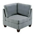 thumbnail image 1 of Remy 32 Inch Modular Corner Sofa Chair- Soft Gray Chenille- Solid Wood, 1 of 5