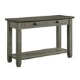 thumbnail image 1 of Rome 48 Inch Sofa Table- Rectangular- 2 Drawers- Brown- Gray- Solid Wood, 1 of 6