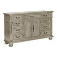 thumbnail image 1 of Benjara Lumi 68 Inch Dresser, 9 Drawers, 1 Cabinet, Platinum Gold Wood Finish, 1 of 6