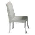 thumbnail image 1 of Benjara Cid Avi 16" Dining Chair (Set of 2)- White Fabric- Soft Cushions- Wood, 1 of 6