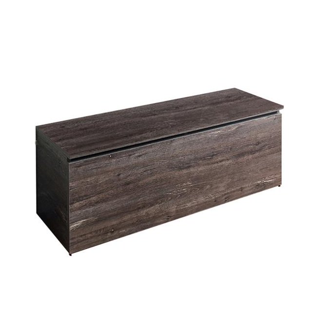 Benjara Lean Storage Bench Chest with Safety Hinges, Lift Top