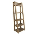 thumbnail image 1 of Benjara Bookcase, 5 Tier Ladder Shelves, Rustic Natural Brown Wood, 72 Inch, 1 of 5