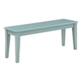 thumbnail image 1 of Benjara Bray 44" Modern Rectangular Dining Bench- Tapered Legs- Teal Blue, 1 of 8