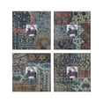 thumbnail image 1 of Benjara Classic Design Glass Photo Frames , Multicolor, Set of 4, 1 of 2