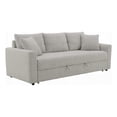 thumbnail image 1 of Conan Sleeper Sofa- Full Fold Out Bed- 2 Pillows- Gray Boucle- 89 Inch, 1 of 6