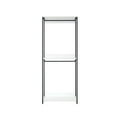 thumbnail image 1 of Benjara Cox Modular Closet System, 2 Hanging Rods, White Shelves, Black Metal, 1 of 5