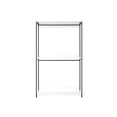 thumbnail image 1 of Benjara Cox Modular Closet System, 3 Wide White Board Shelves and Black Metal Frame, 1 of 5