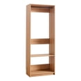 thumbnail image 1 of Benjara Dee Modular Closet System- 1 Metal Hanging Rod and 1 Shelf- Oak Brown, 1 of 6