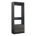 thumbnail image 1 of Benjara Dee Modular Closet System- 1 Metal Hanging Rod & 2 Drawer- Black Finish, 1 of 6