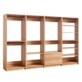 thumbnail image 1 of Dee Modular Freestanding Closet System, 4 Hanging Rods, 6 Shelves, Brown, 1 of 8
