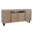 thumbnail image 1 of Desy TV Media Entertainment Console, Fluted Doors, Light Brown 72 Inch, 1 of 5