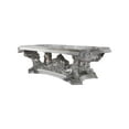 thumbnail image 1 of Benjara Dining Table with Intricate Scroll Floral Carvings, Gray, 1 of 5