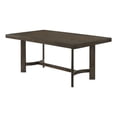 thumbnail image 1 of Benjara Dining Table with Rectangular Top and Curved Base- Brown, 1 of 7