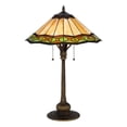 thumbnail image 1 of Dio 62 Inch Table Lamp, Colorful Tiffany Style Stained Glass, Bronze Resin, 1 of 6