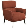thumbnail image 1 of Dup 34 Inch Accent Chair- Cushioned Seat- Rounded Track Arms- Muted Orange, 1 of 6